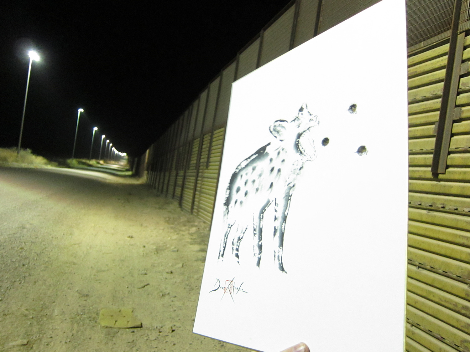 Shot near the Border Fence in the unforgiving desert