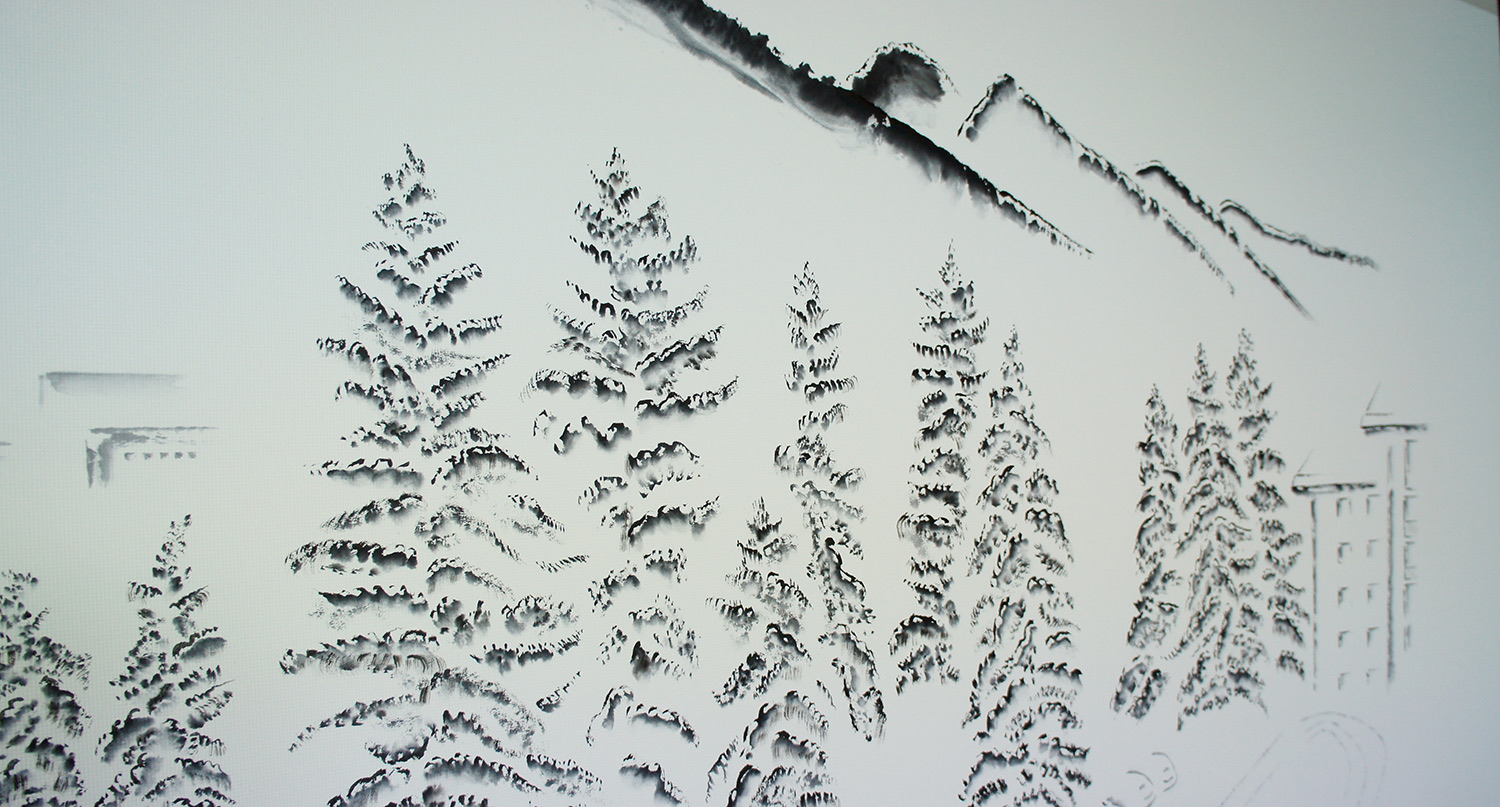 Davos Snow: Concerto Grosso in C# Minor — full painting