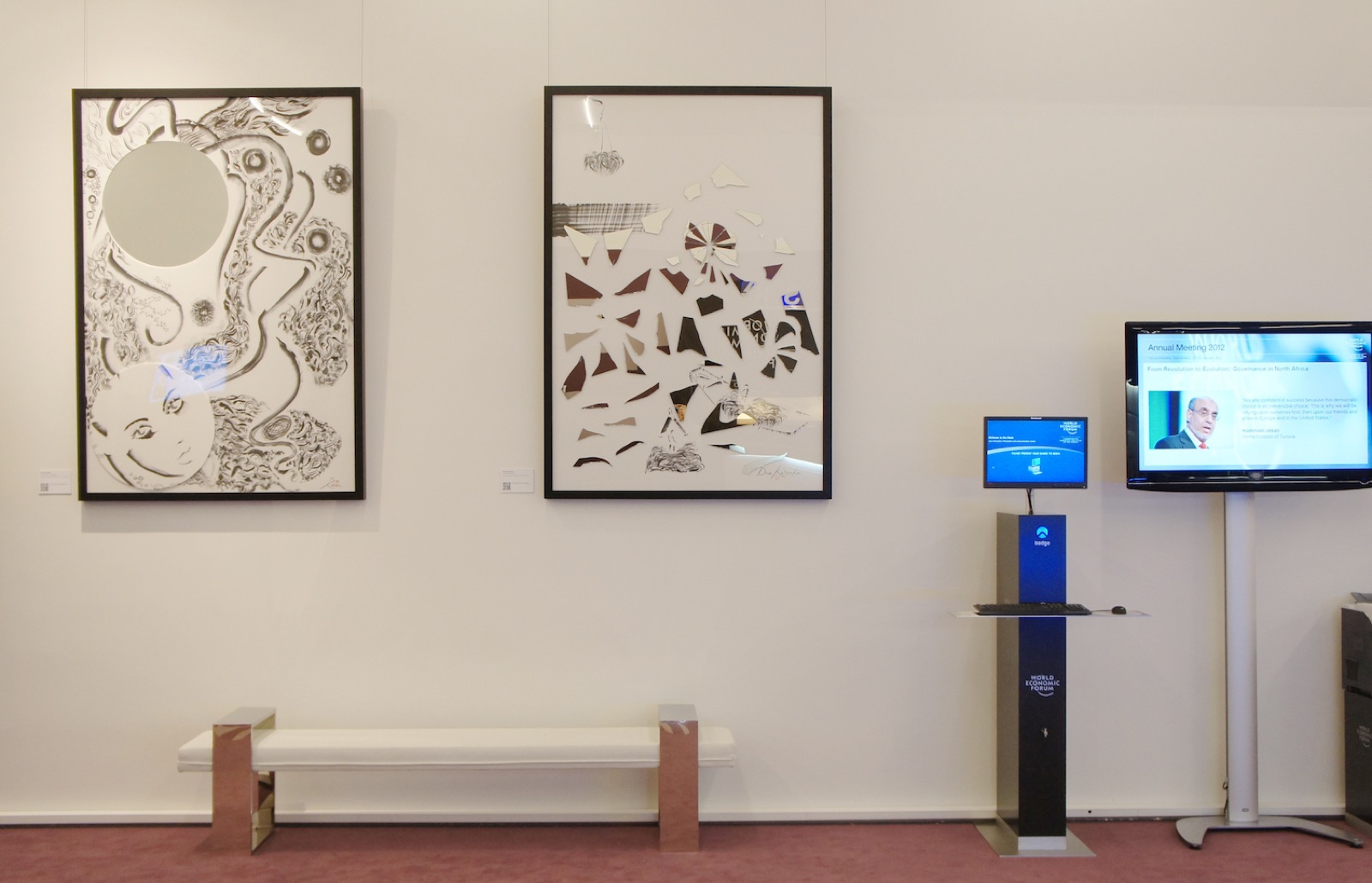 The Passion of St. Medusa at Drue's solo exhibition in Davos