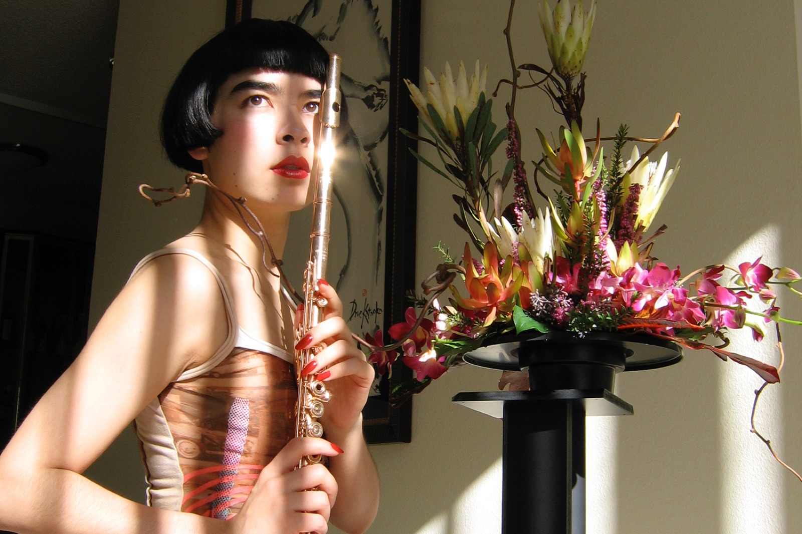Drue Kataoka performing on the flute