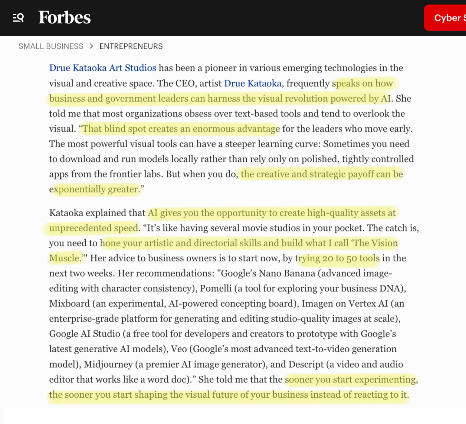 Forbes article, page 2