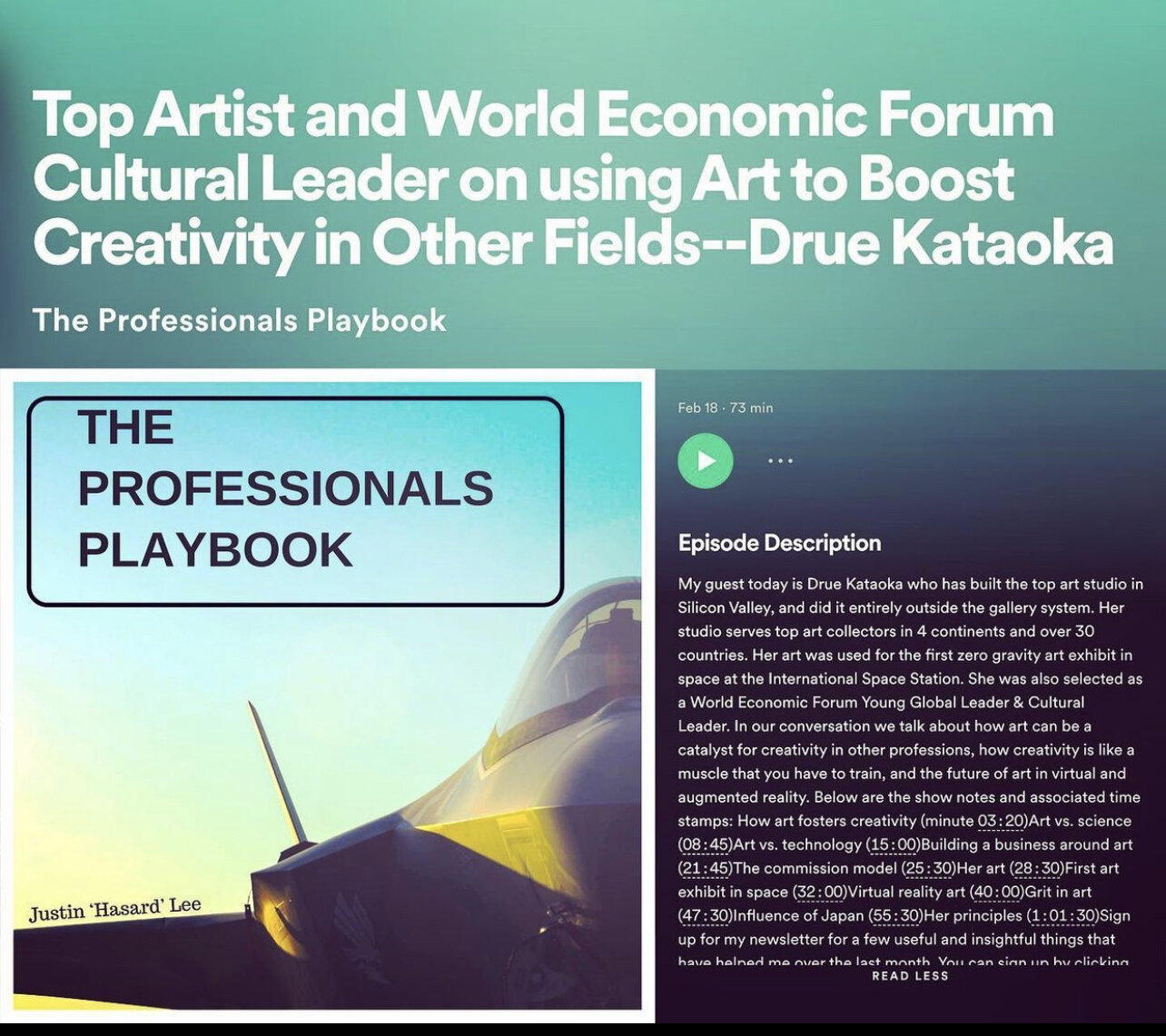 Major Justin Lee Hosts Drue on The Professional's Playbook Podcast