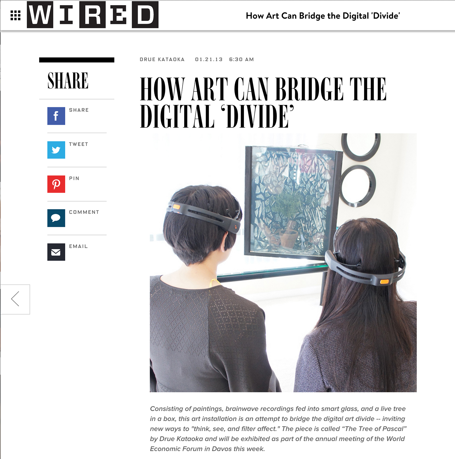 WIRED Magazine - How Art Can Bridge the Digital Divide