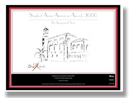 Print for Gerhard Casper's Retirement Gift  President, Stanford University