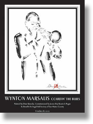 Portrait of Wynton Marsalis Courtin' the Blues  Commissioned by Jones Day