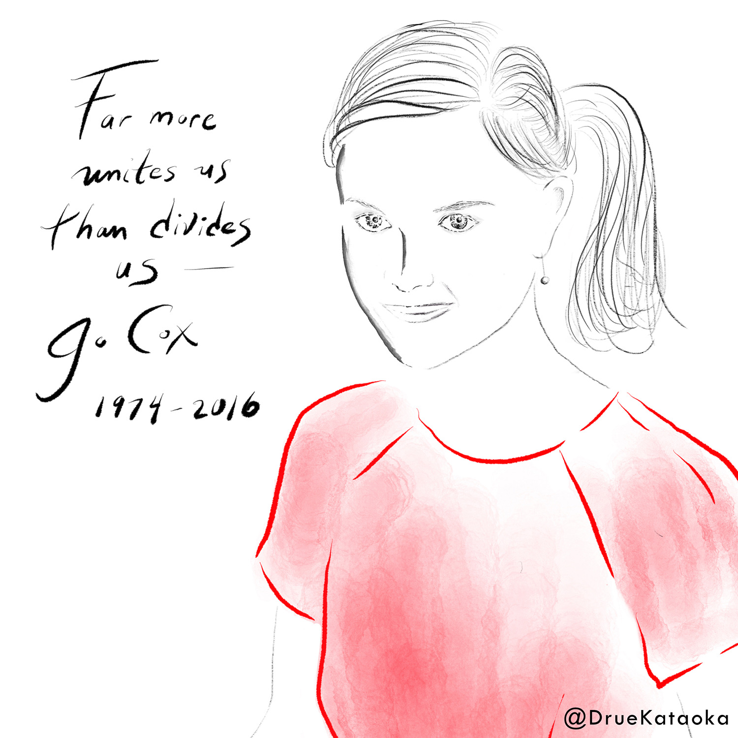 #LoveLikeJo: Drue Kataoka's portrait of Jo Cox
