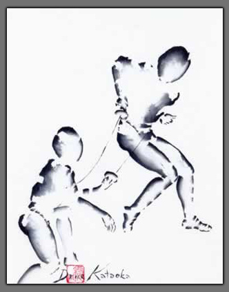 Fencing Painting  "Don't Fence Me In"