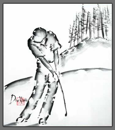 Golf Painting  "Once Upon a Tee"