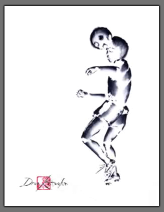 Soccer Painting  "Back to the Head"
