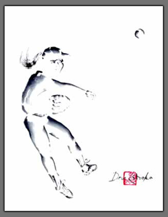 Softball Painting  "Diamonds Are a Girl's Best Friend"