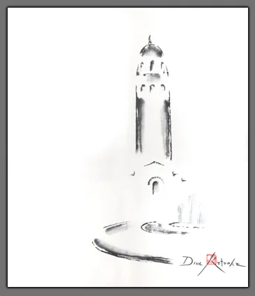 ing of Hoover Tower and Tanner Fountain, Stanford  "Freedom in the Mist"