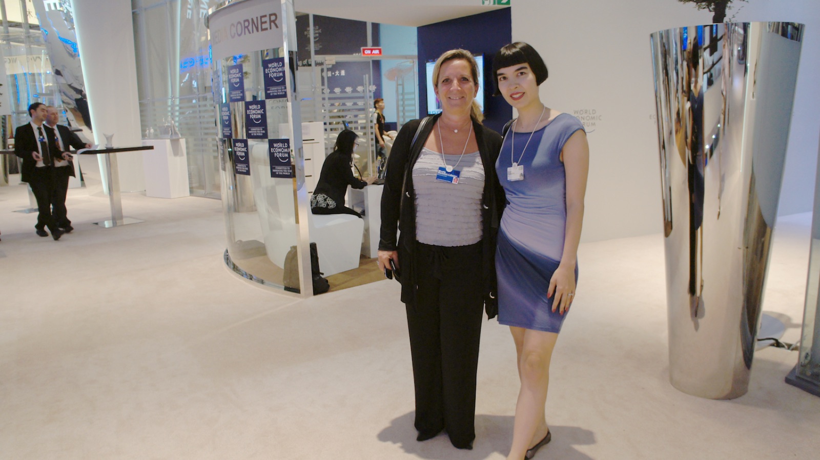 With Mireille Bertolini-Cabezas, WEF
